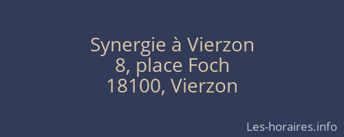 Synergie à Vierzon