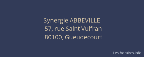 Synergie ABBEVILLE
