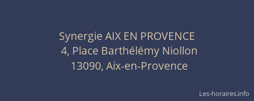 Synergie AIX EN PROVENCE