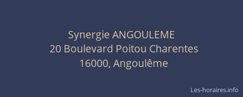 Synergie ANGOULEME