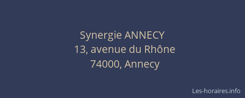 Synergie ANNECY