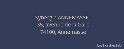 Synergie ANNEMASSE