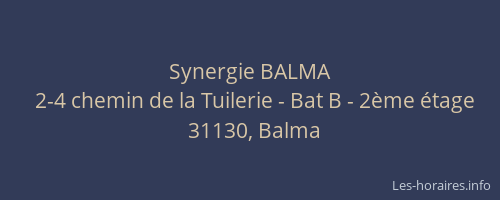 Synergie BALMA