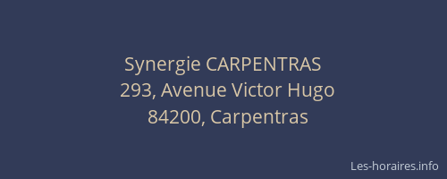 Synergie CARPENTRAS