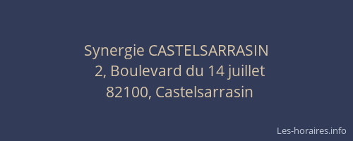 Synergie CASTELSARRASIN