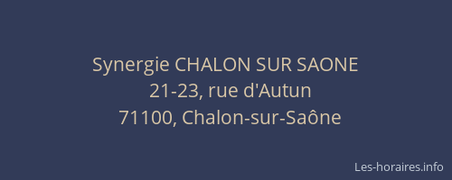 Synergie CHALON SUR SAONE