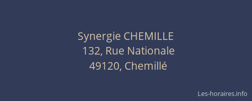 Synergie CHEMILLE