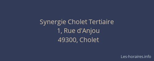 Synergie Cholet Tertiaire
