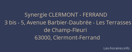 Synergie CLERMONT - FERRAND