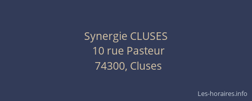 Synergie CLUSES