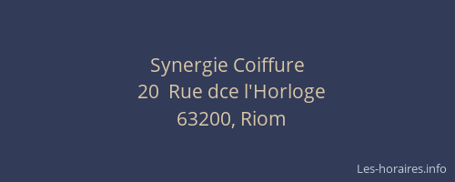 Synergie Coiffure