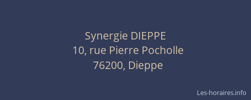 Synergie DIEPPE