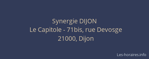 Synergie DIJON