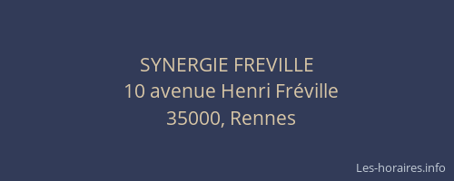 SYNERGIE FREVILLE