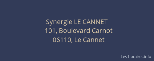 Synergie LE CANNET