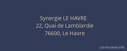 Synergie LE HAVRE