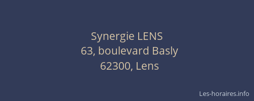 Synergie LENS