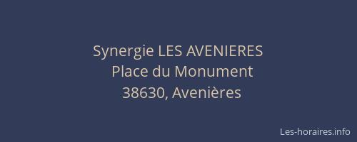 Synergie LES AVENIERES