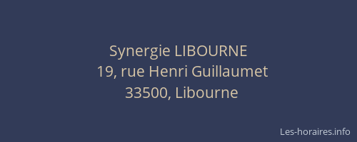 Synergie LIBOURNE
