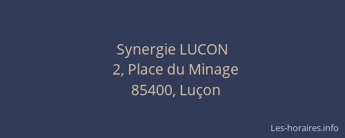 Synergie LUCON