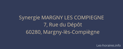 Synergie MARGNY LES COMPIEGNE