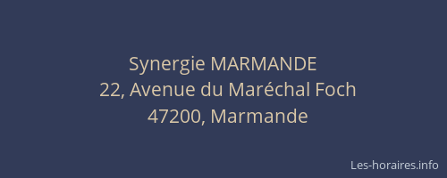 Synergie MARMANDE