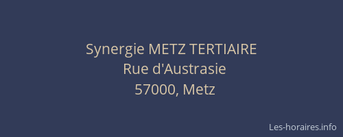 Synergie METZ TERTIAIRE