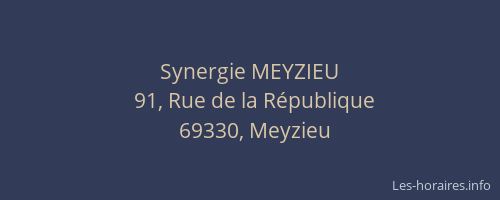 Synergie MEYZIEU