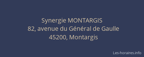 Synergie MONTARGIS