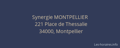 Synergie MONTPELLIER
