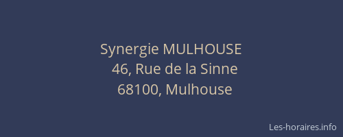 Synergie MULHOUSE