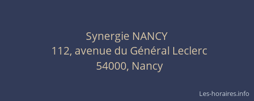 Synergie NANCY