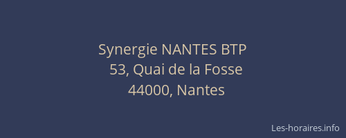 Synergie NANTES BTP