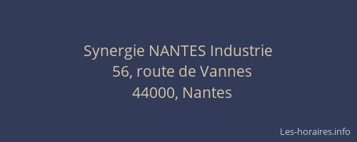 Synergie NANTES Industrie