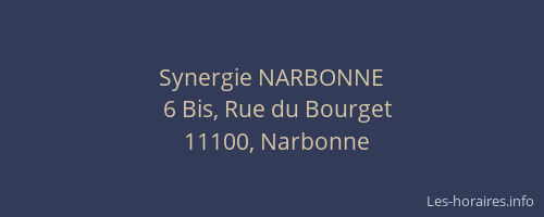 Synergie NARBONNE