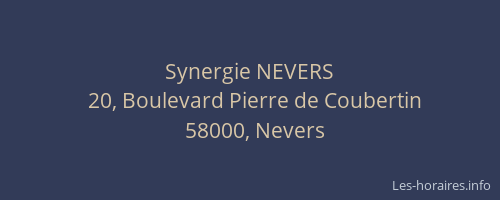 Synergie NEVERS