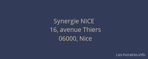 Synergie NICE