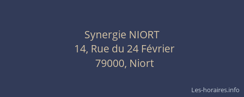 Synergie NIORT