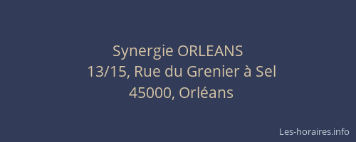 Synergie ORLEANS