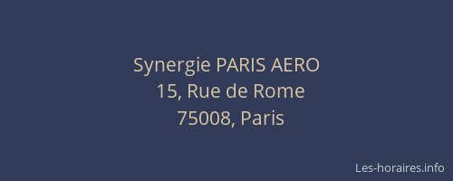 Synergie PARIS AERO