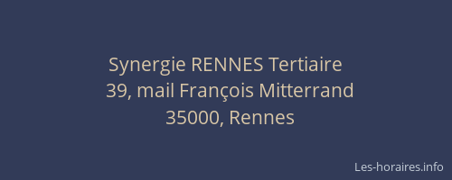 Synergie RENNES Tertiaire