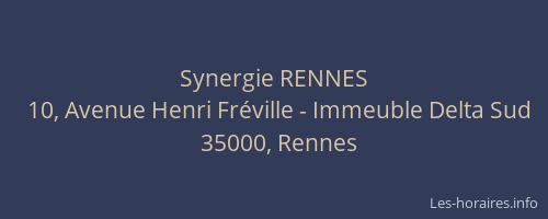 Synergie RENNES