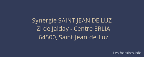 Synergie SAINT JEAN DE LUZ