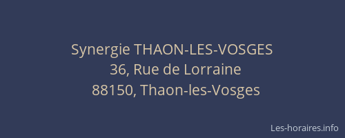 Synergie THAON-LES-VOSGES