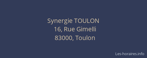 Synergie TOULON