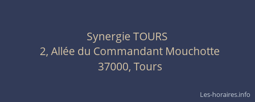 Synergie TOURS