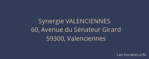 Synergie VALENCIENNES
