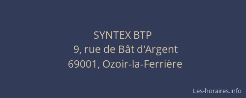SYNTEX BTP