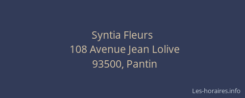 Syntia Fleurs