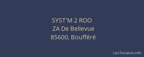 SYST'M 2 ROO